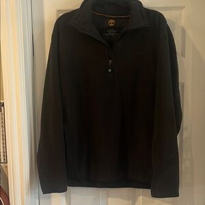 Timberland Men's 1/4 Zip Black fleece pullover XL